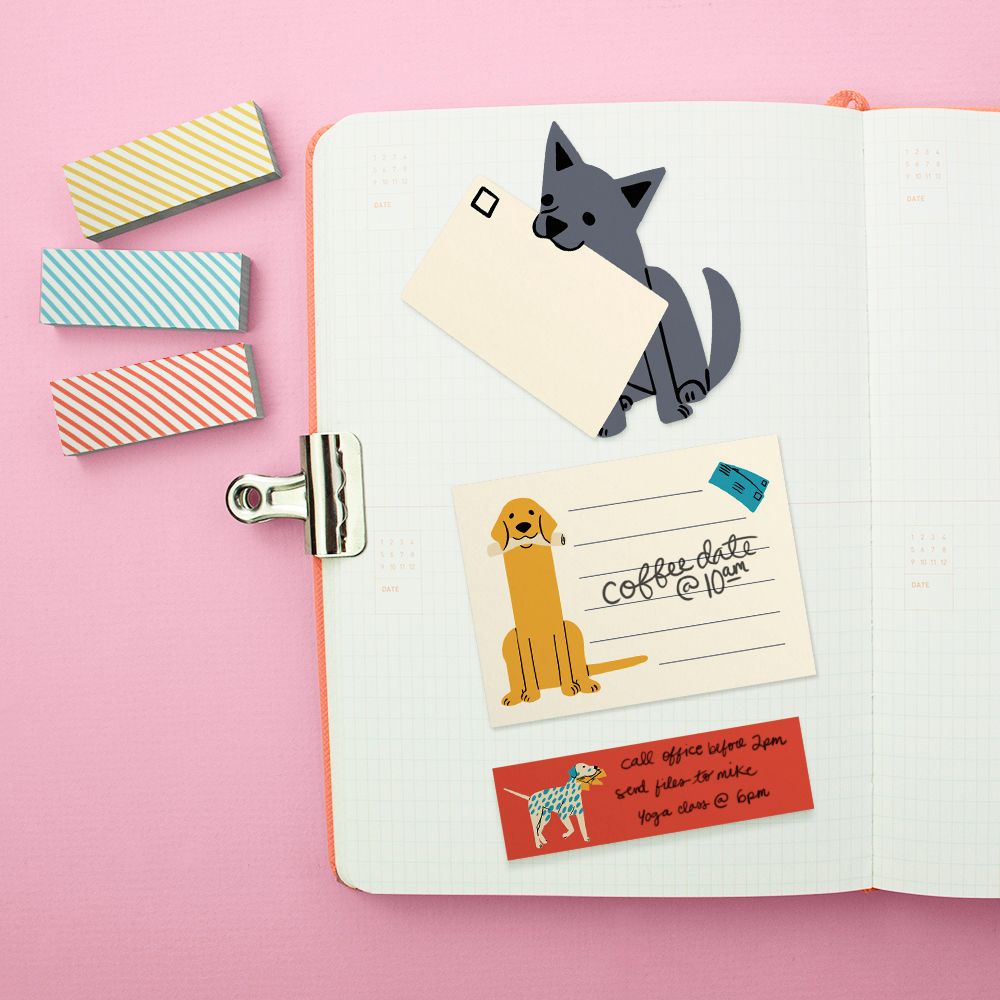 Fetching Fidos Sticky Note Set