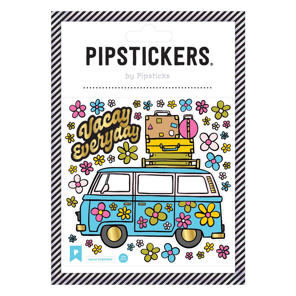 Traveling Vintage Bus Stickers