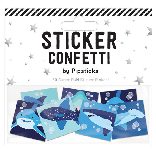 Fin-tastic Sharks Sticker Confetti