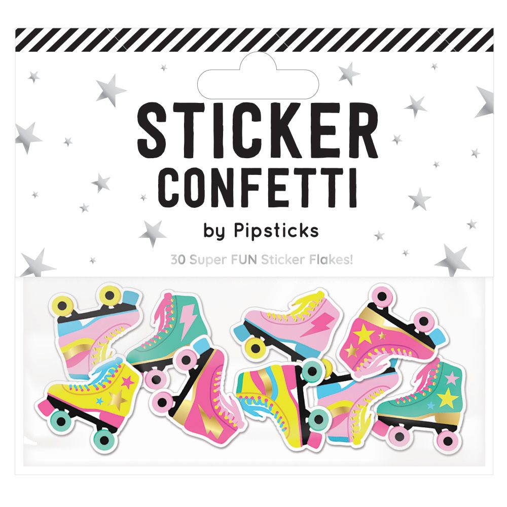 Snazzy Skates Sticker Confetti