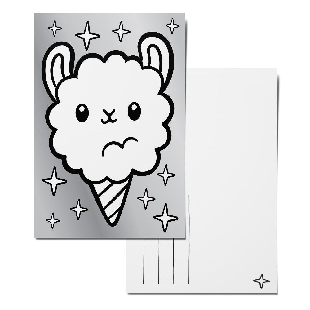 Color-in Fairy Floss Postcard Pack