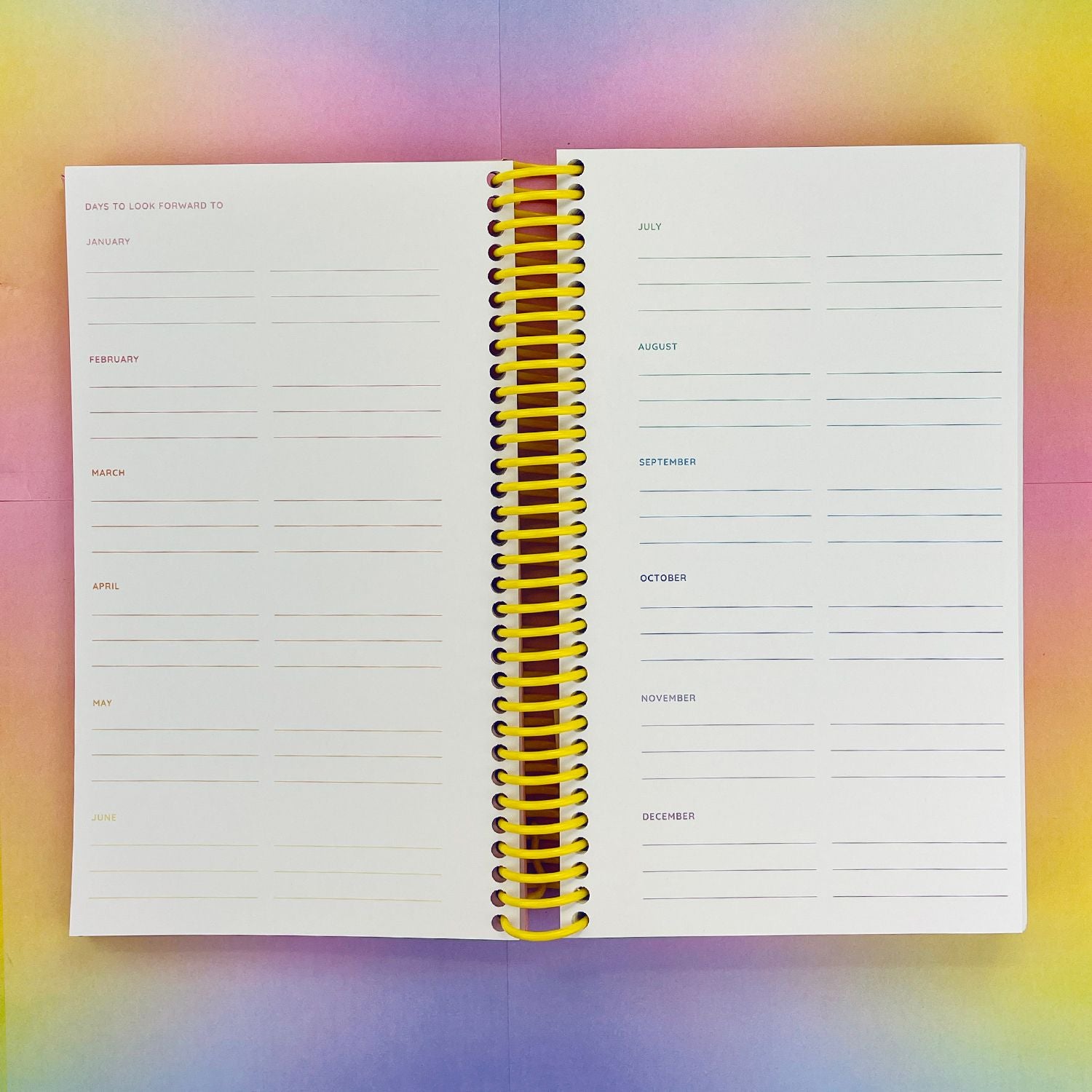 Happy Thoughts 12 Month Planner