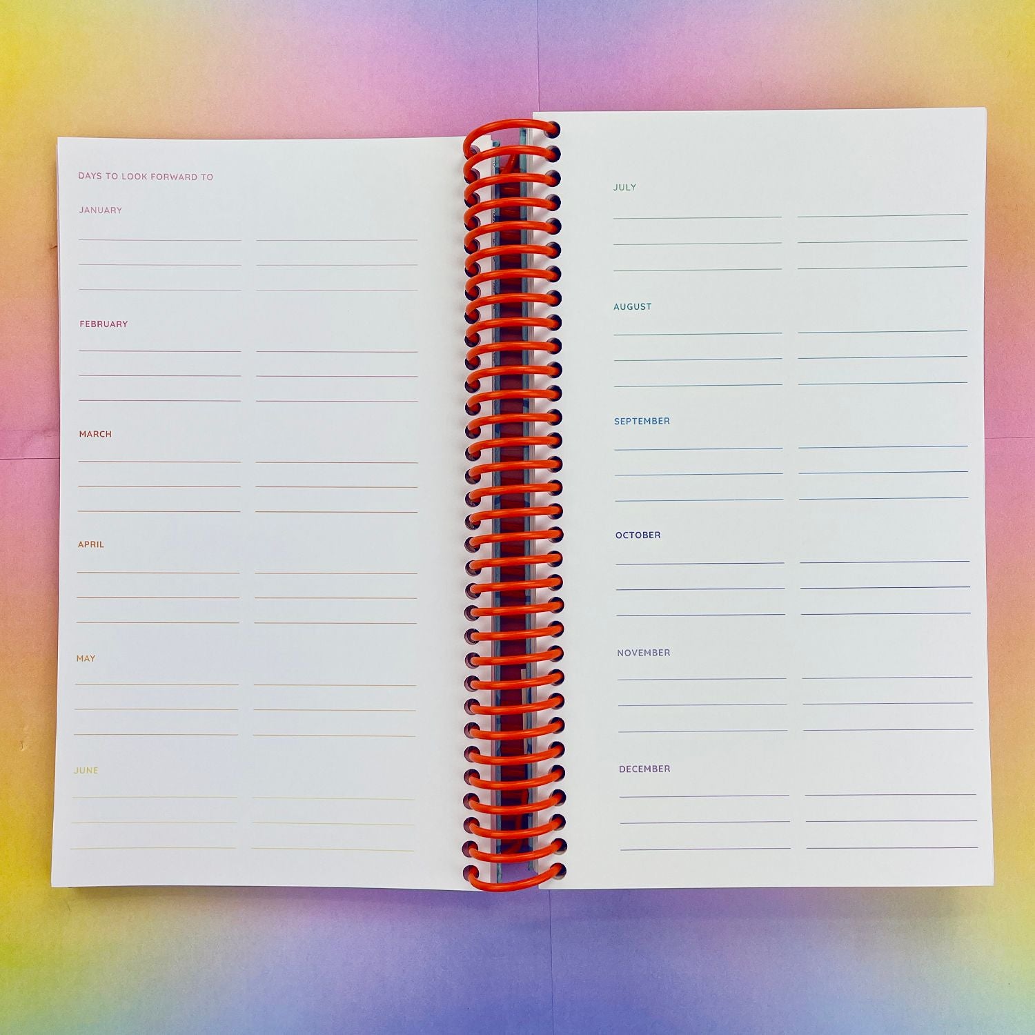 All The Things 12 Month Planner