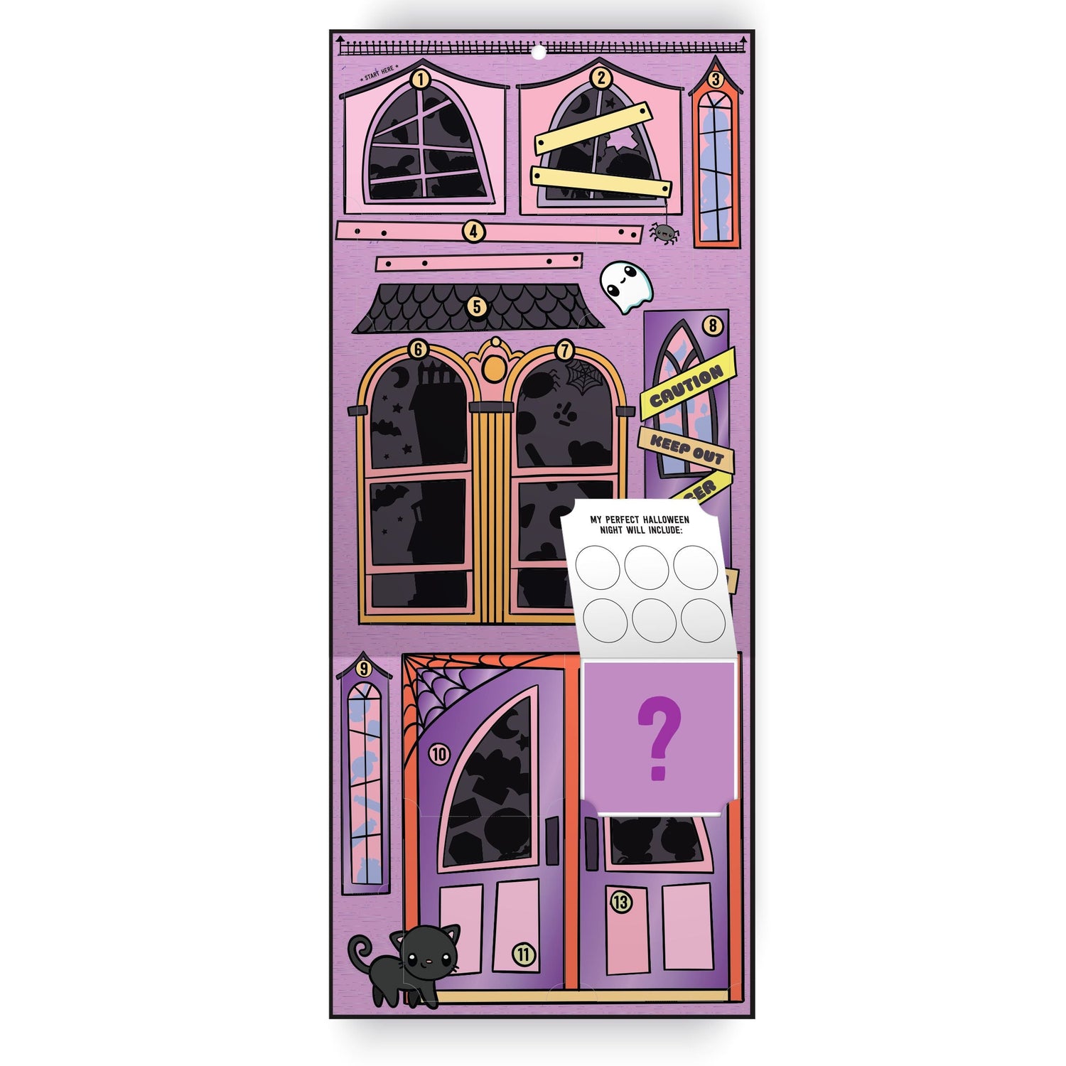 Kawaii Halloween Sticker Countdown