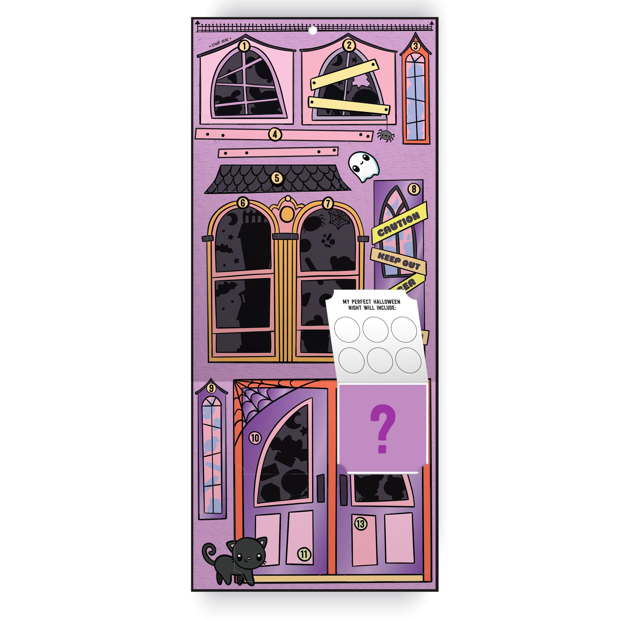 Kawaii Halloween Sticker Countdown