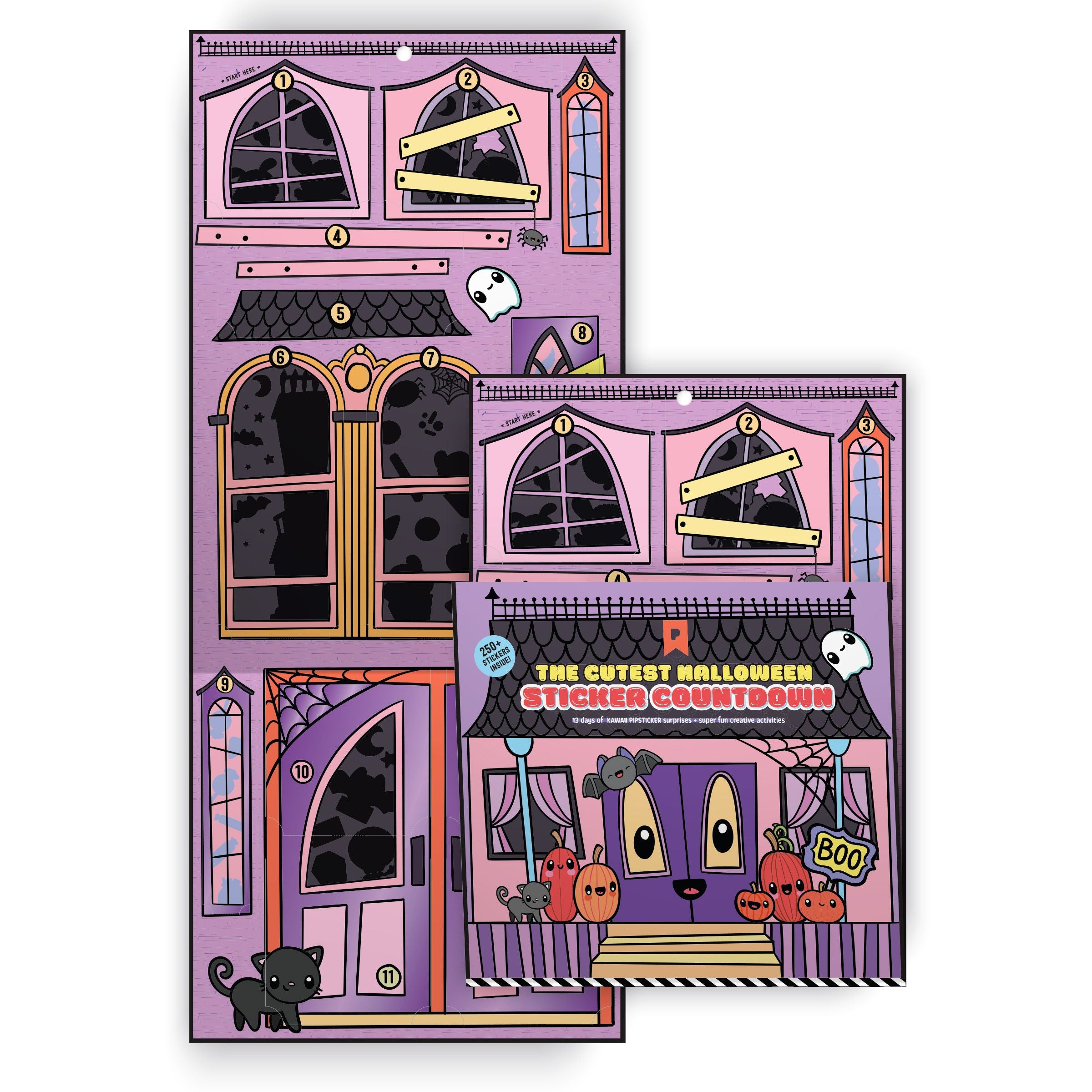 Kawaii Halloween Sticker Countdown