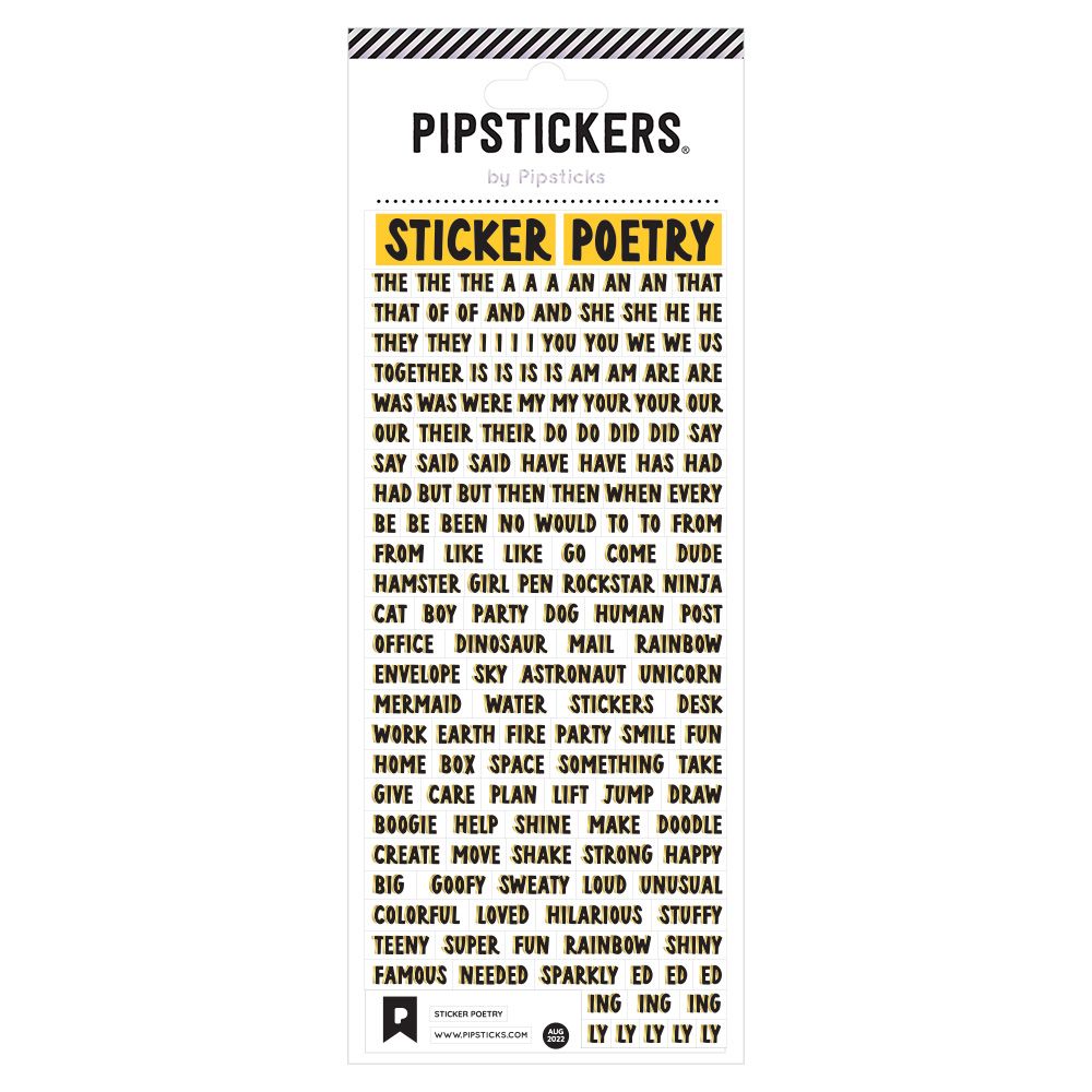 DIY Poetry Stickers
