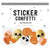 Fall Findings Sticker Confetti
