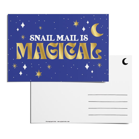 Snail Mail Is Magical Postcard Pack
