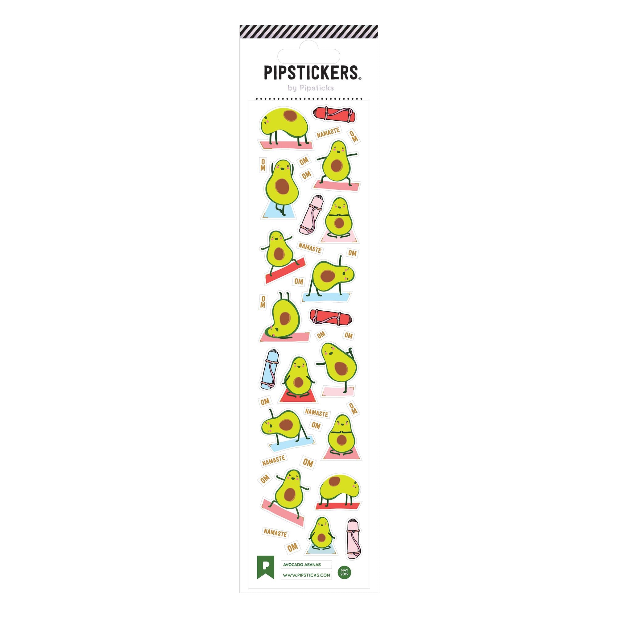 Avocado Yoga Stickers