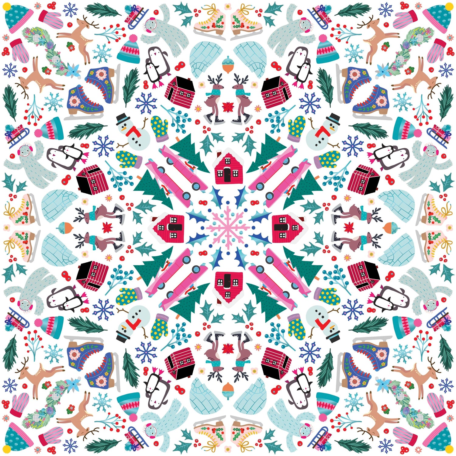 Holly Jolly Sticker Burst