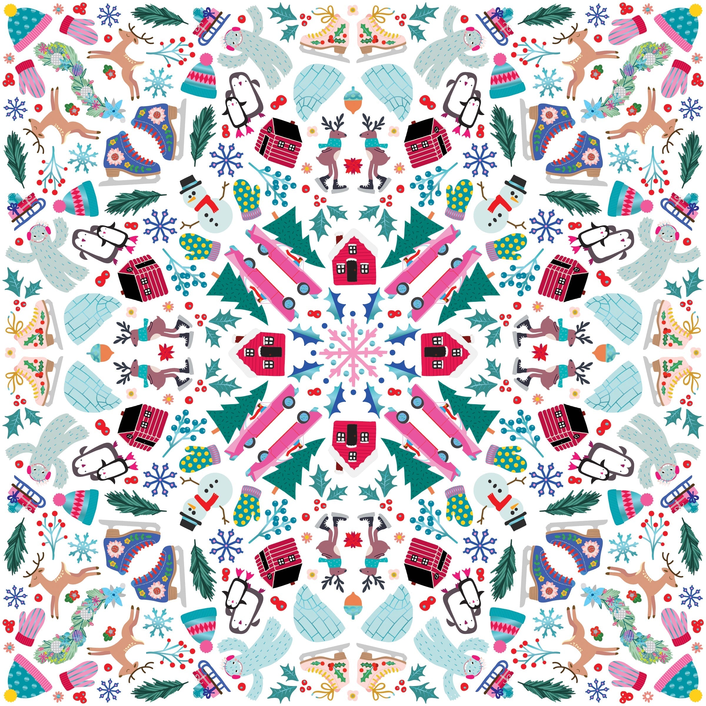 Holly Jolly Sticker Burst