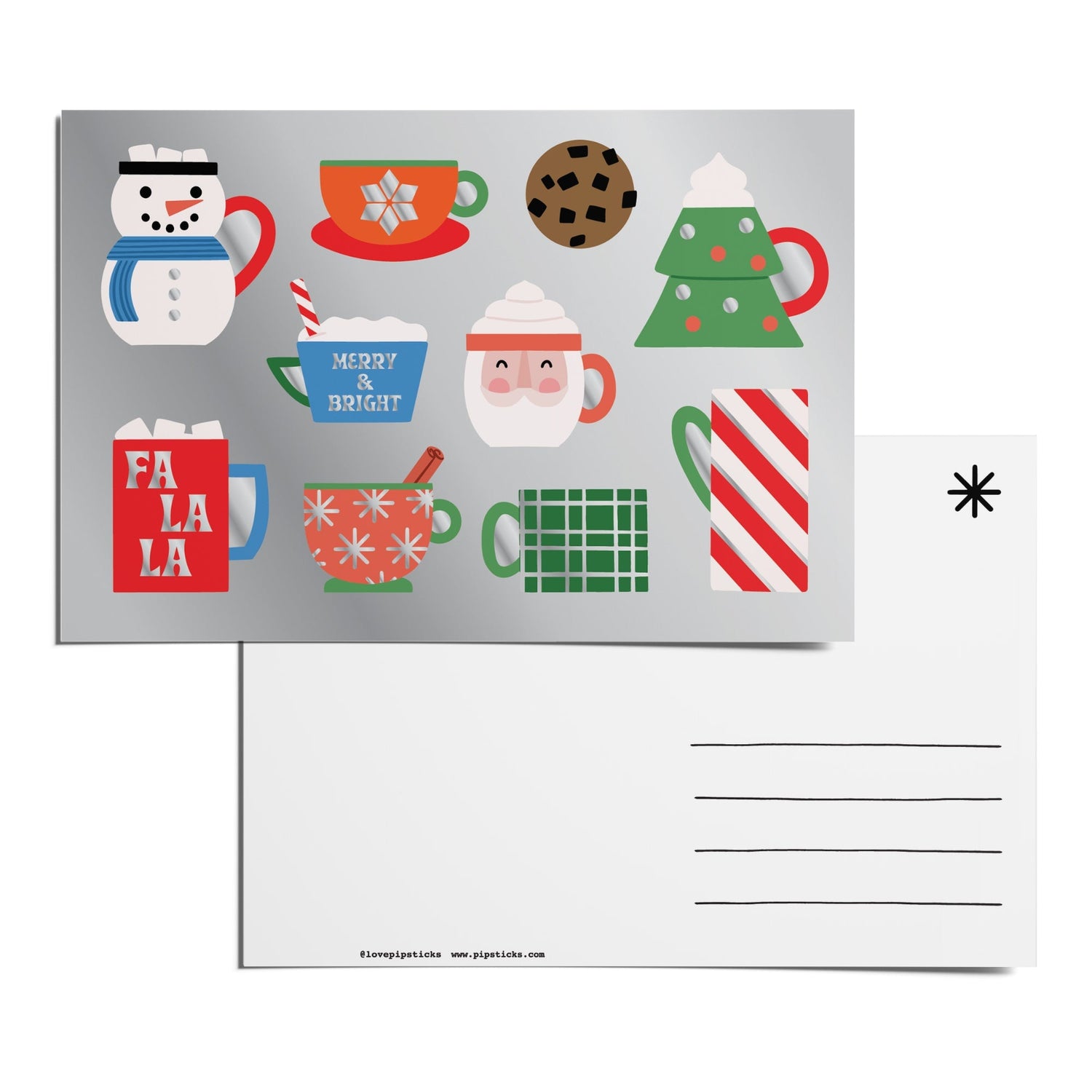 Merry Mugs Postcard Pack