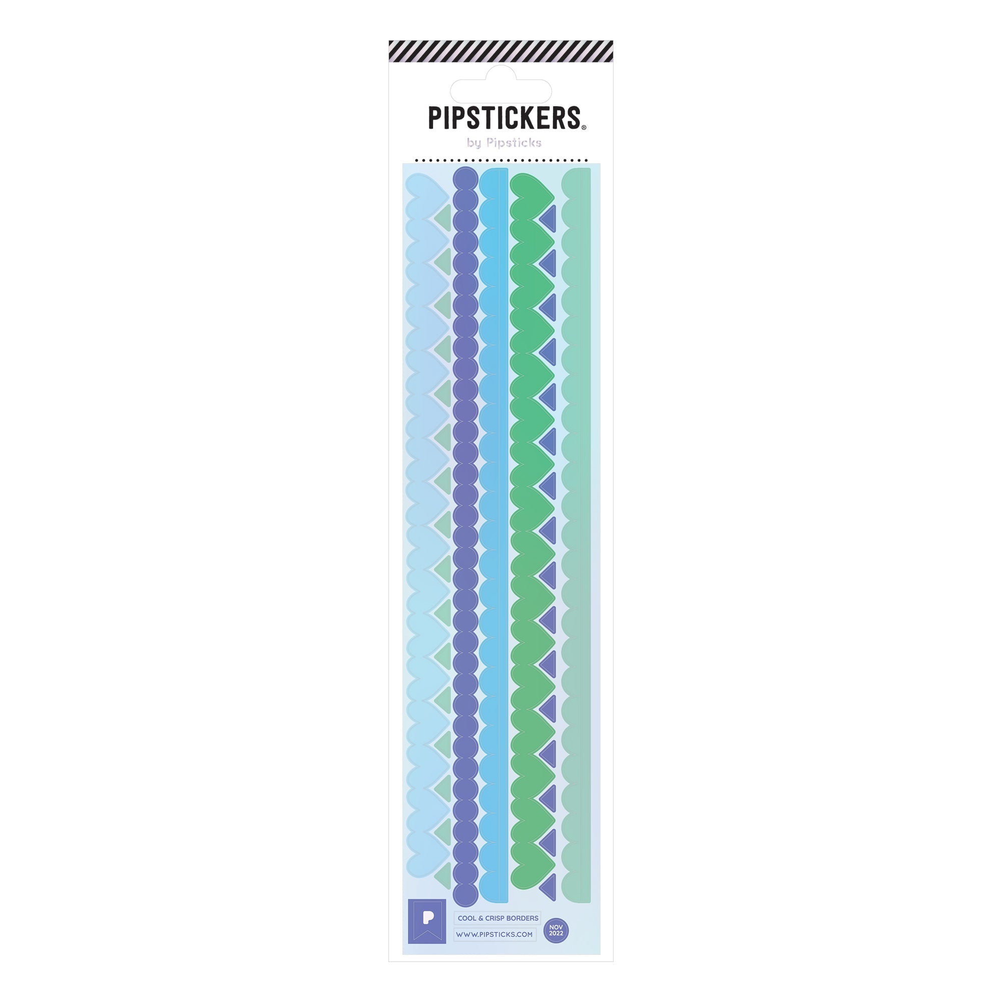 Blue and Purple Borders Stickers