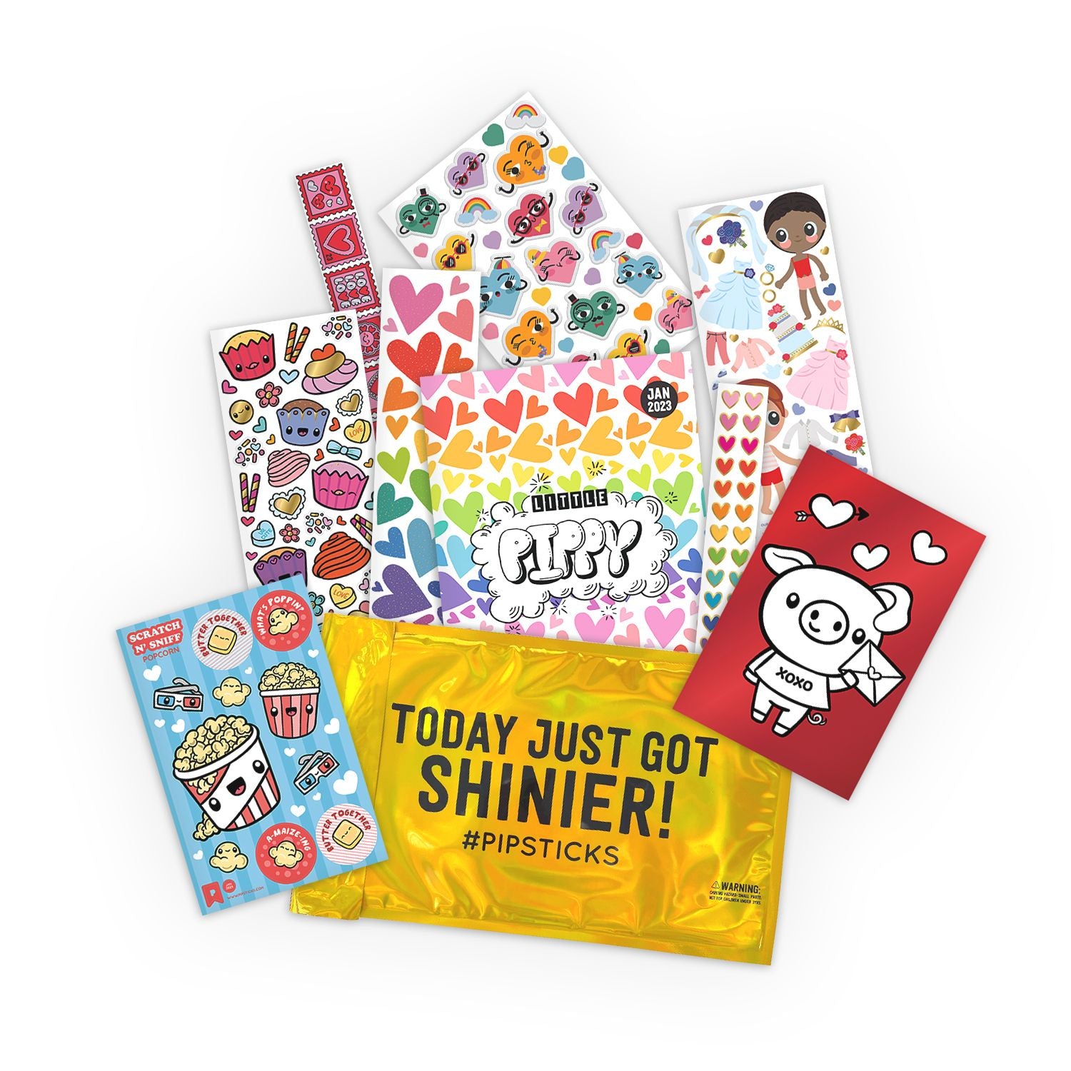 Hello Kitty And Friends x Pipsticks Mini Christmas Stocking Sticker Sh