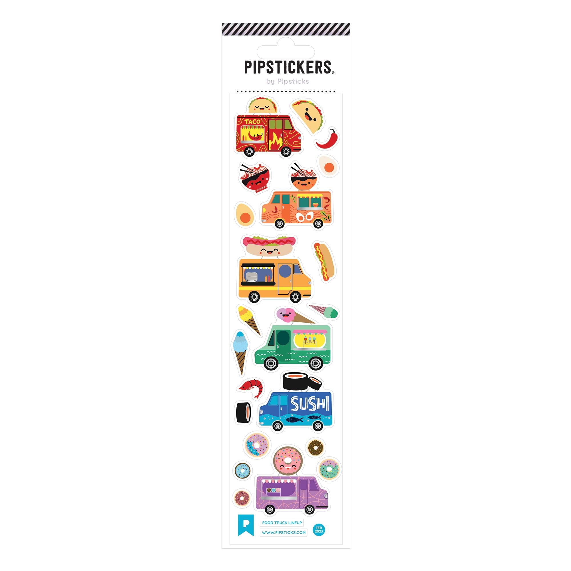 Colorful Food Truck Stickers