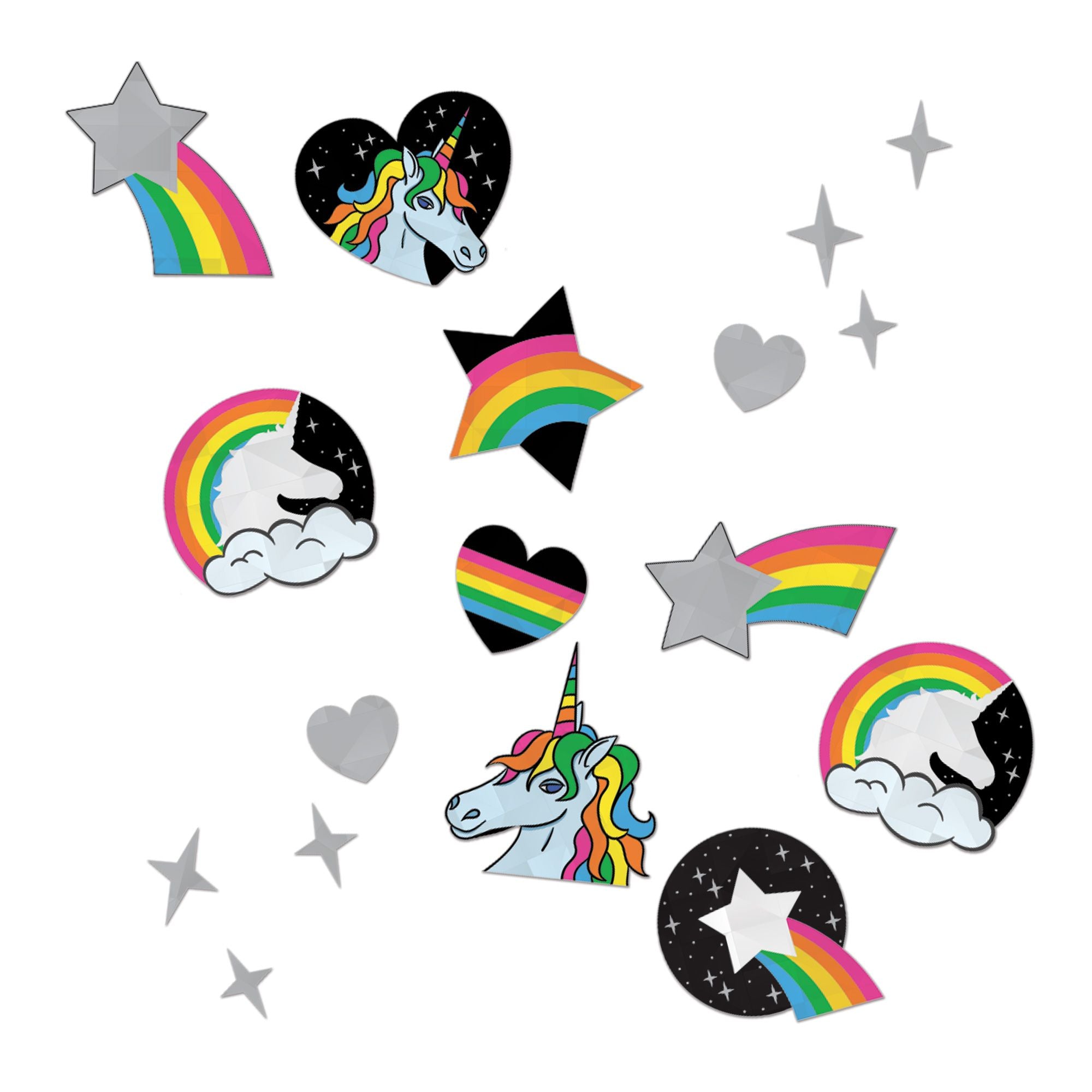 Stellar Unicorns Sticker Confetti