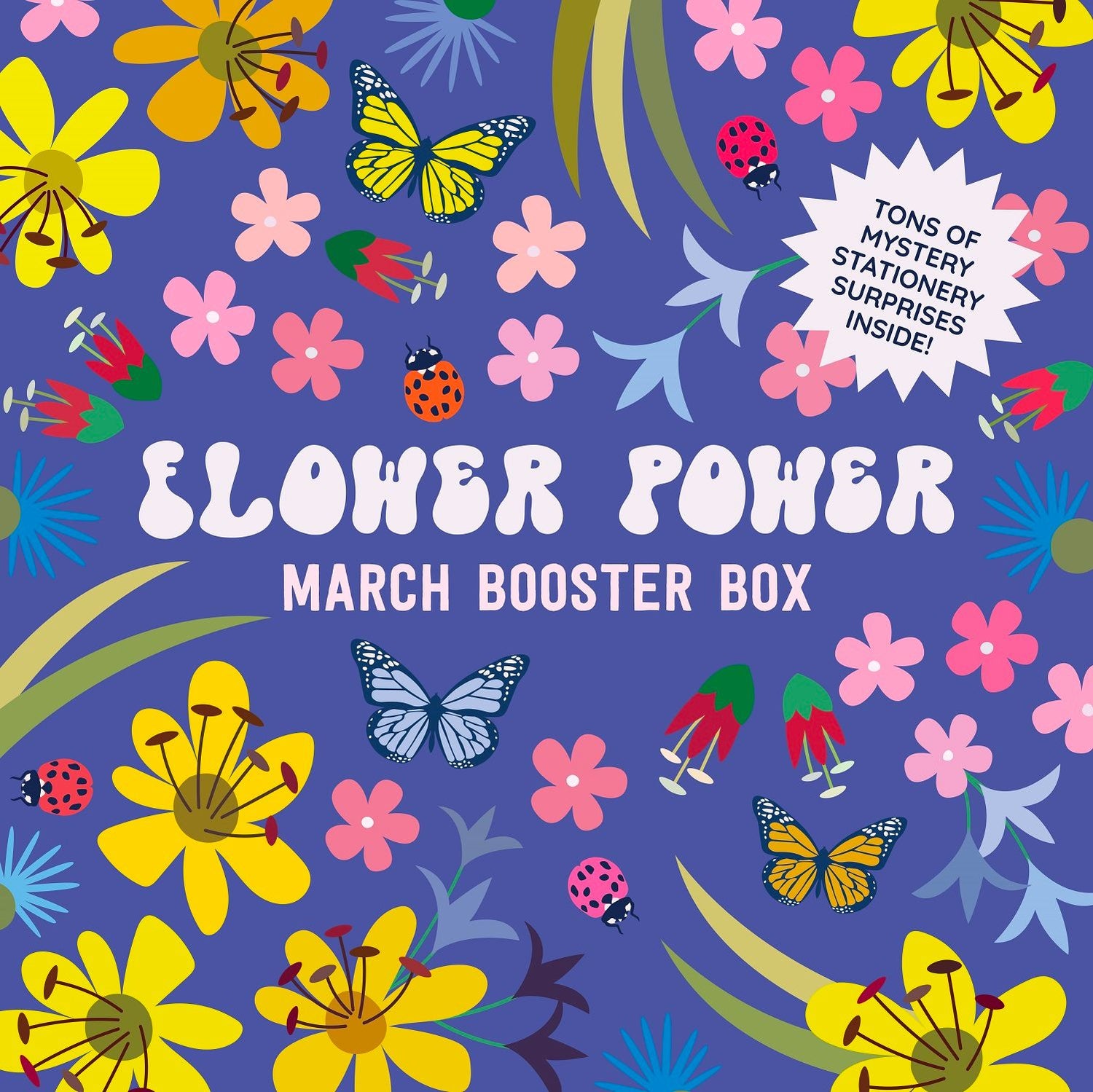 Flower Power Stationery Box