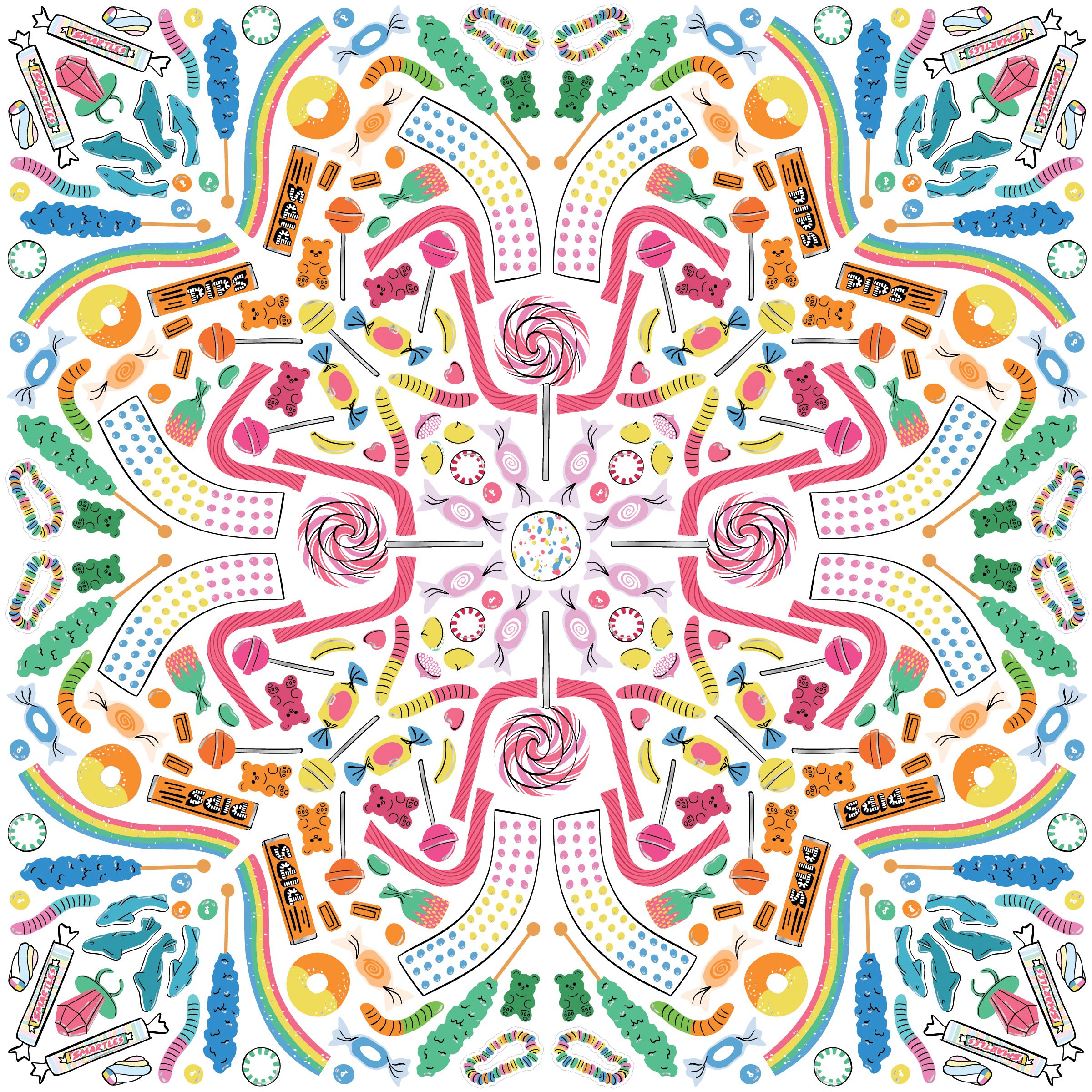 Jammin' Junk Food Sticker Burst