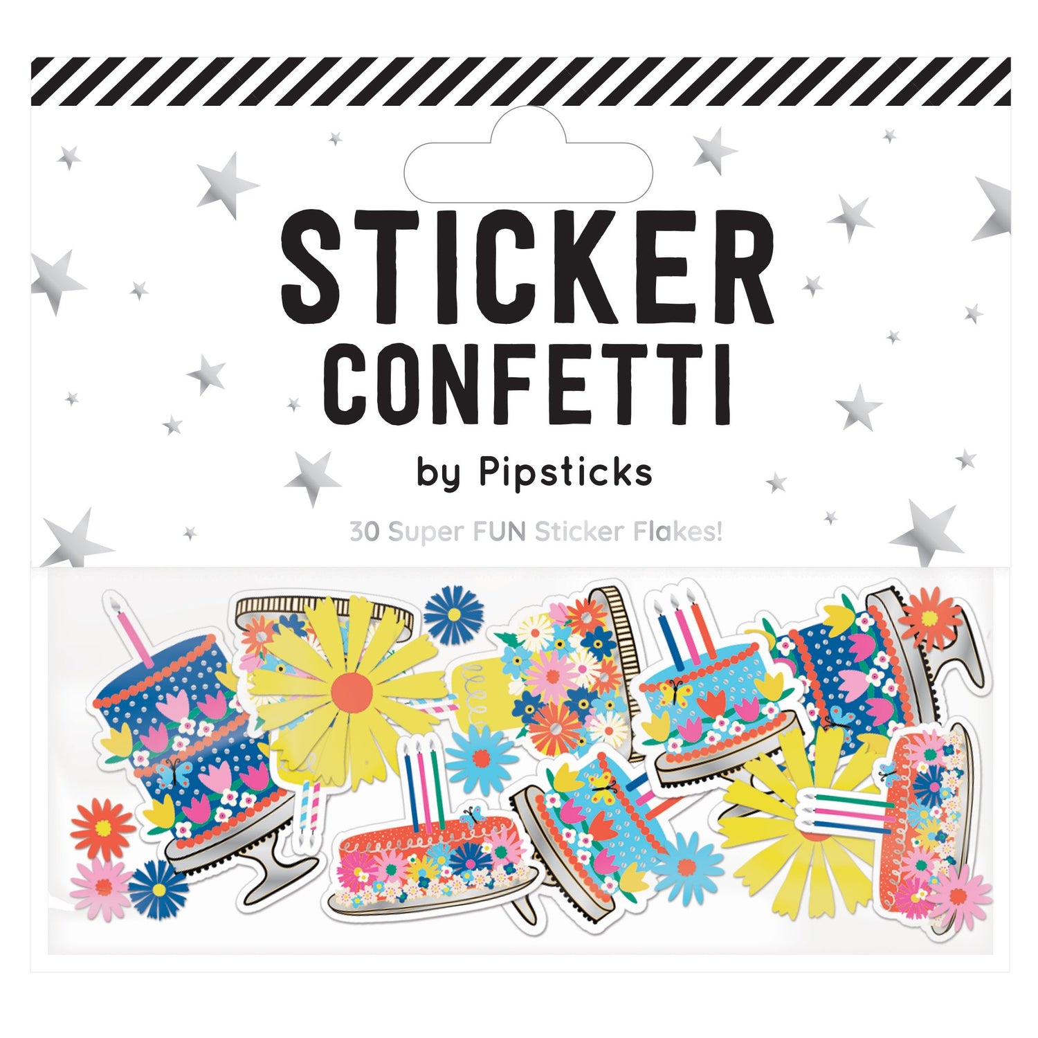 Sugar, Flower & Butterflies Sticker Confetti