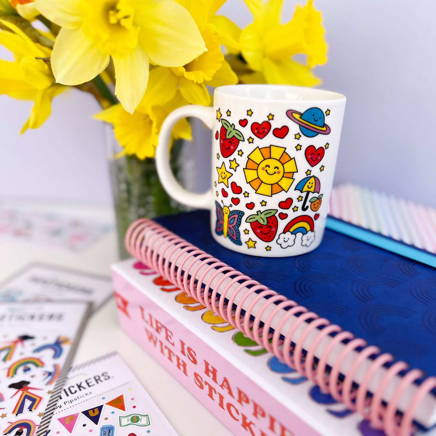 But First, Stickers Mug