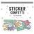 Gettin' Crafty Sticker Confetti