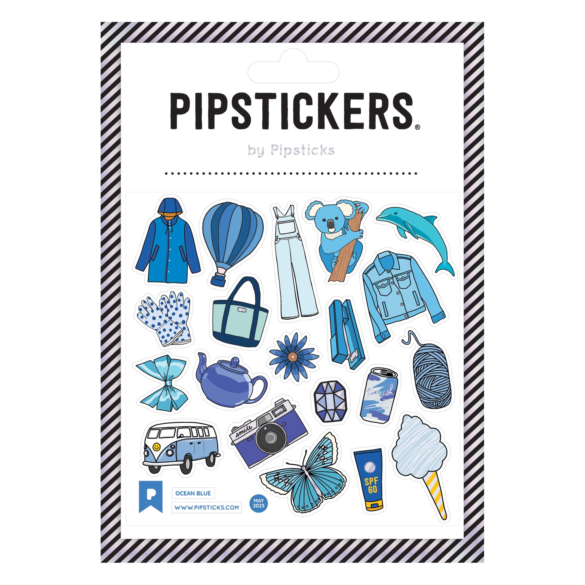 Assorted Blue Stickers