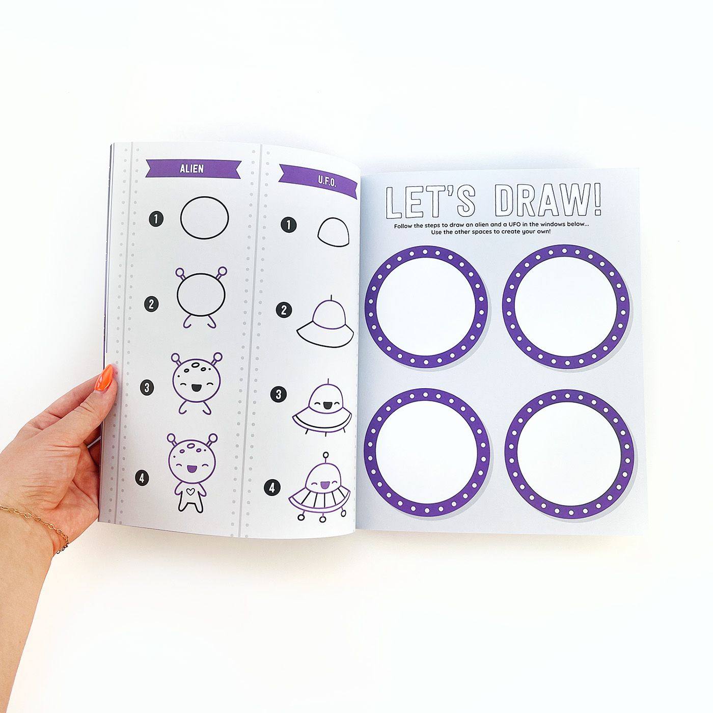 Draw-Along Space Sticker Book