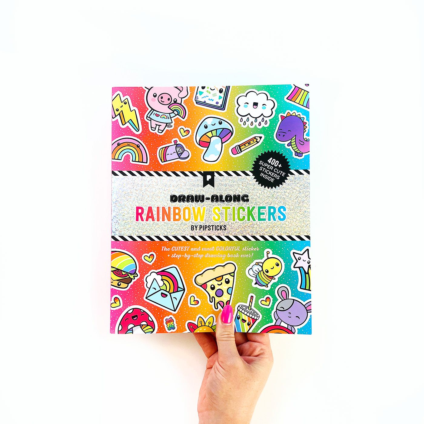 Draw-Along Rainbow Sticker Book