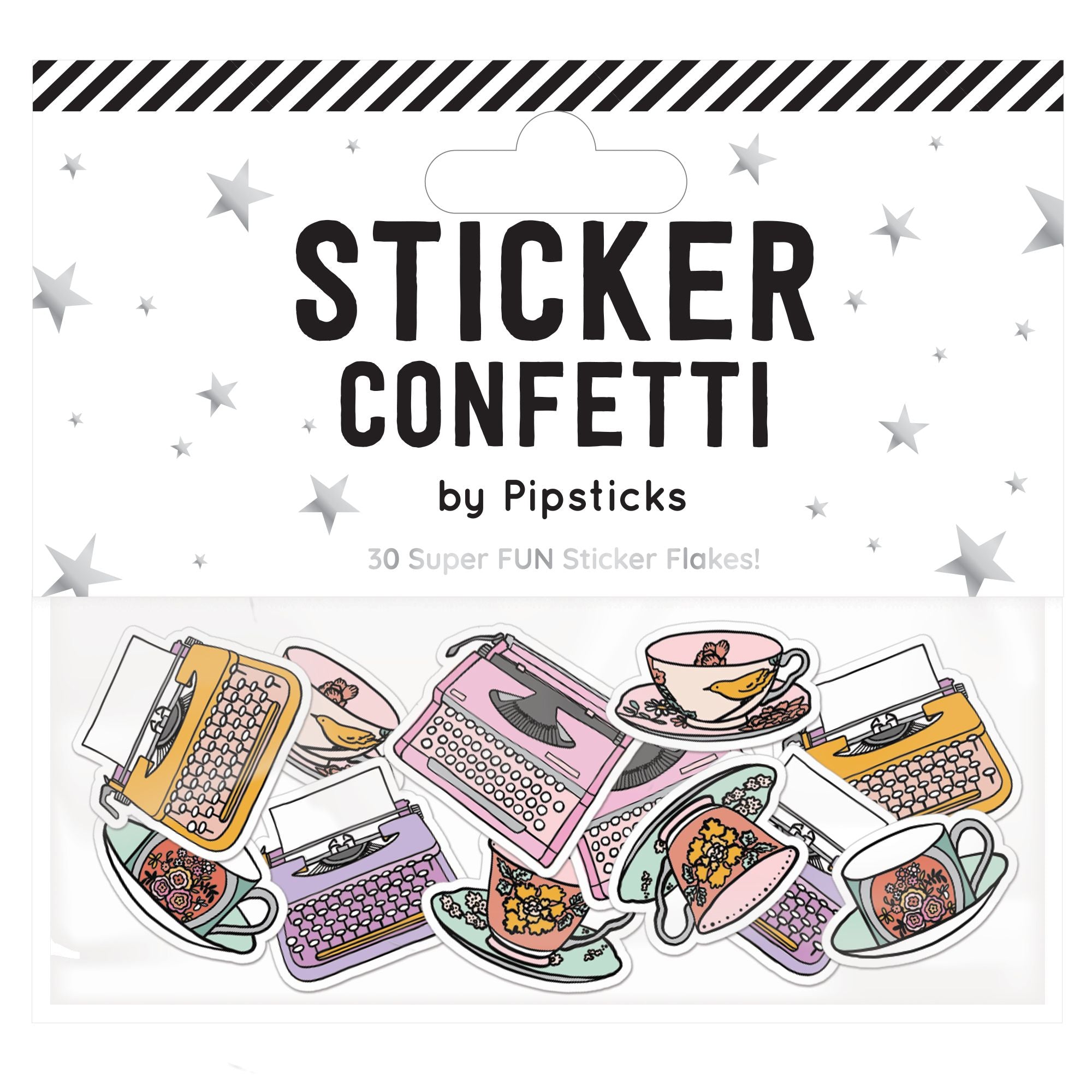 Tea & Type Sticker Confetti