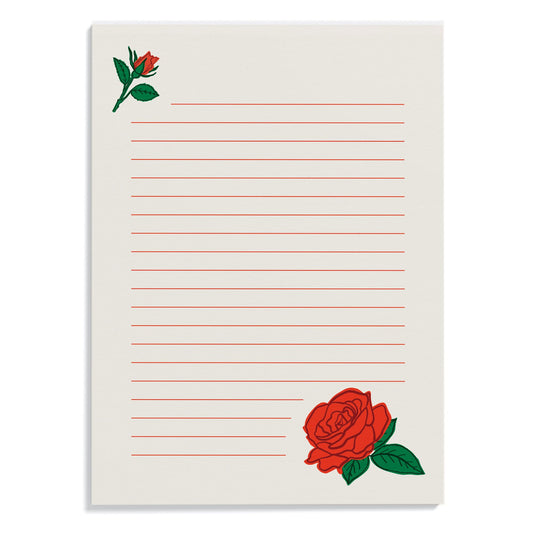 Red As A Rose Notepad