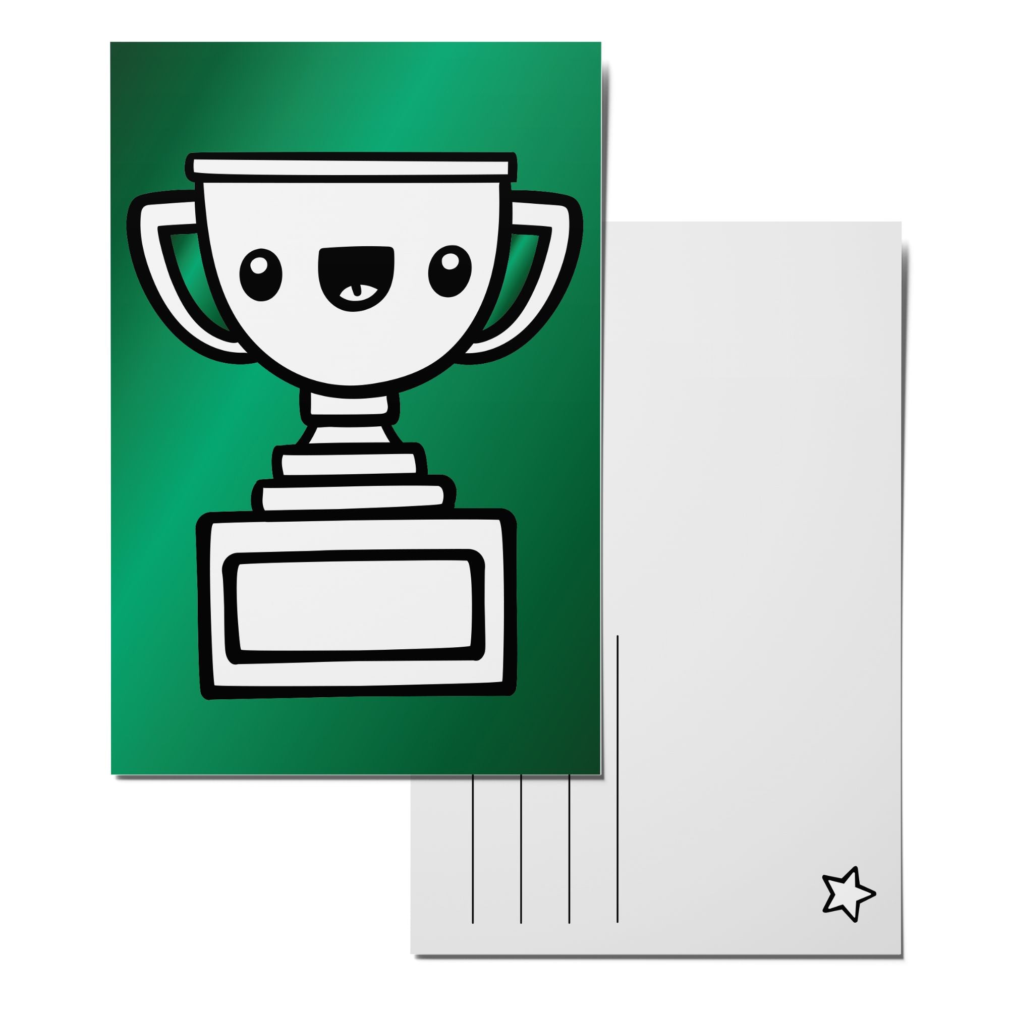 Color-in Trophy Postcard Pack