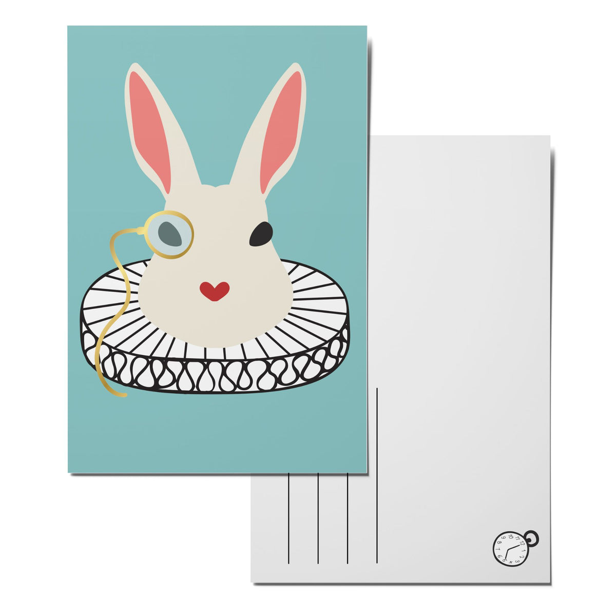 White Rabbit Postcard White Rabbit Postcard Pack