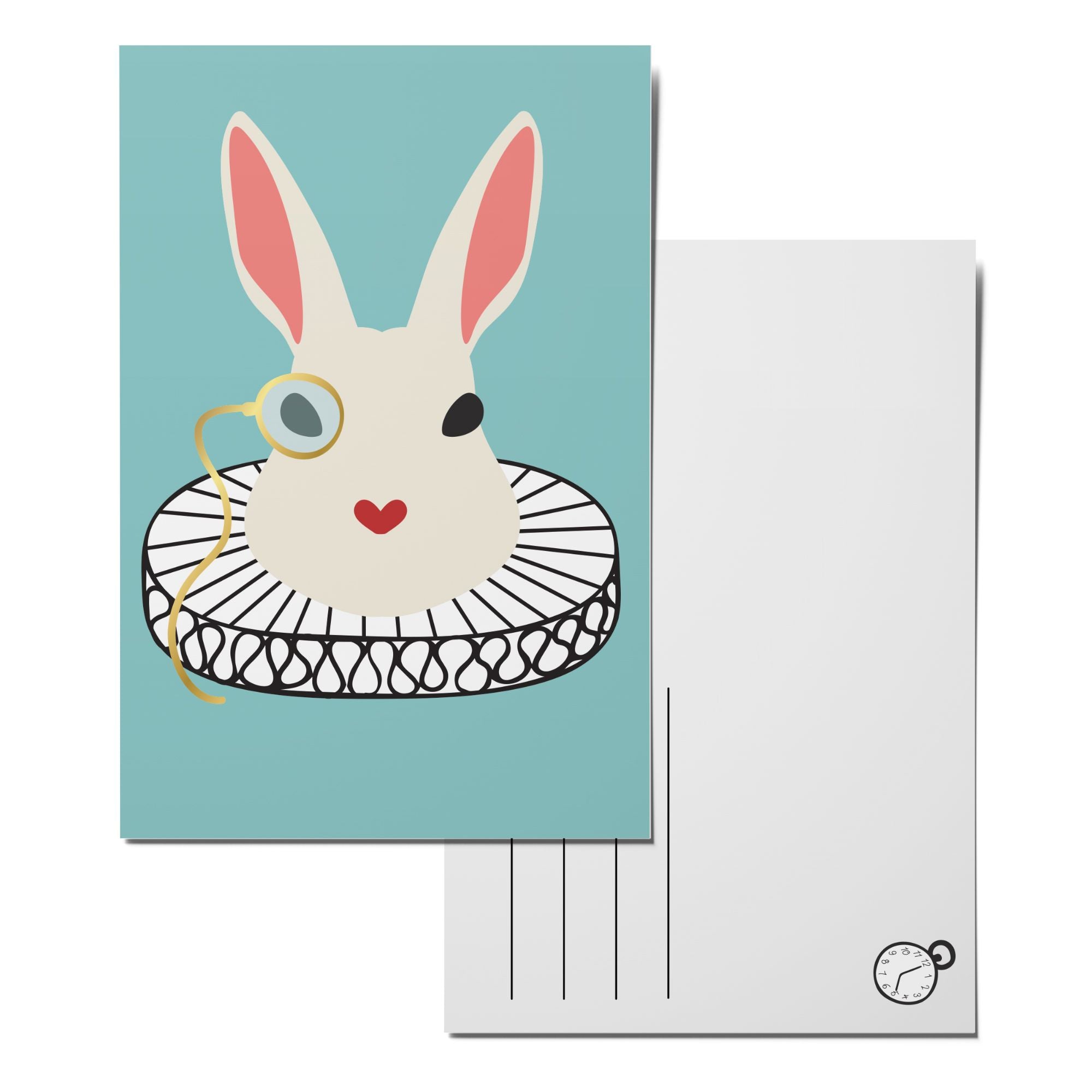 White Rabbit Postcard Pack