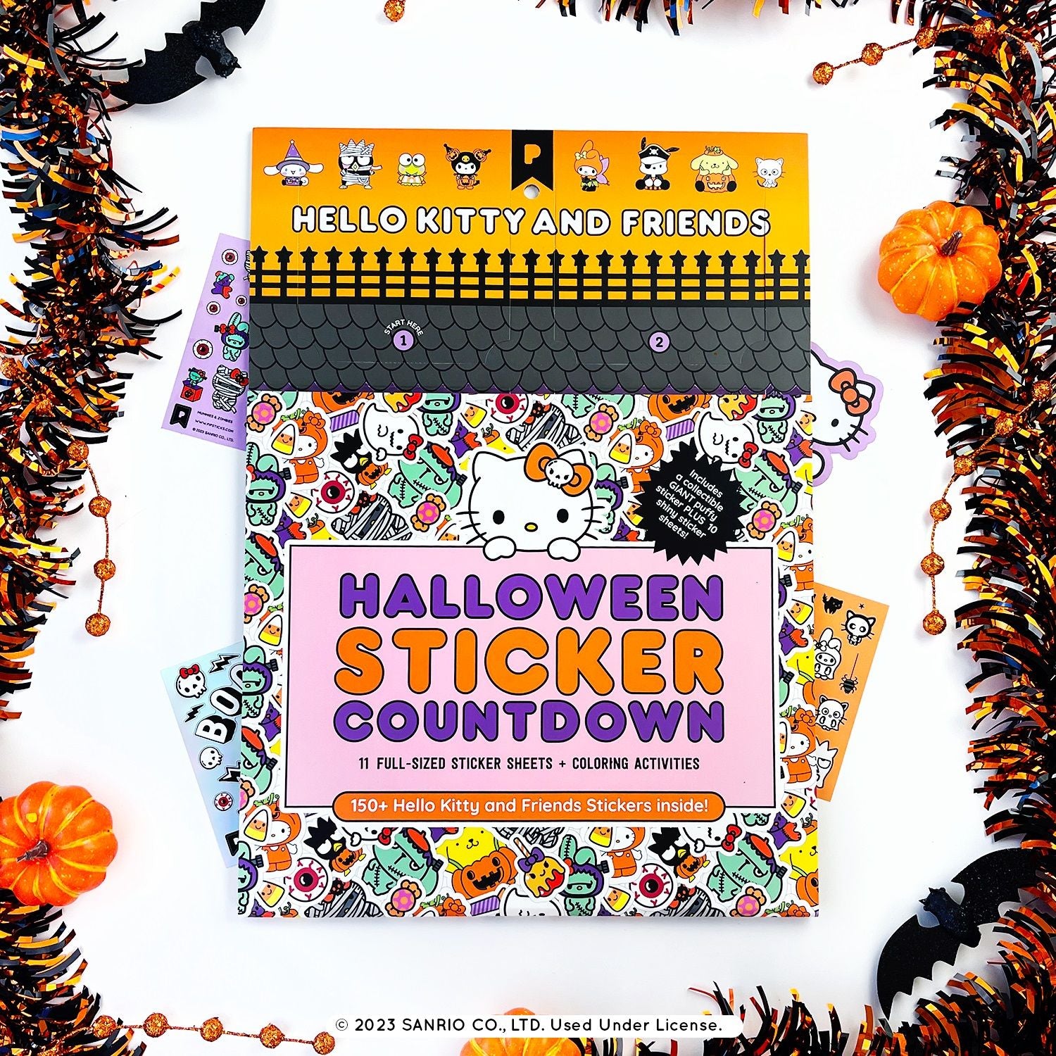 Hello Kitty and Friends Halloween Sticker Countdown