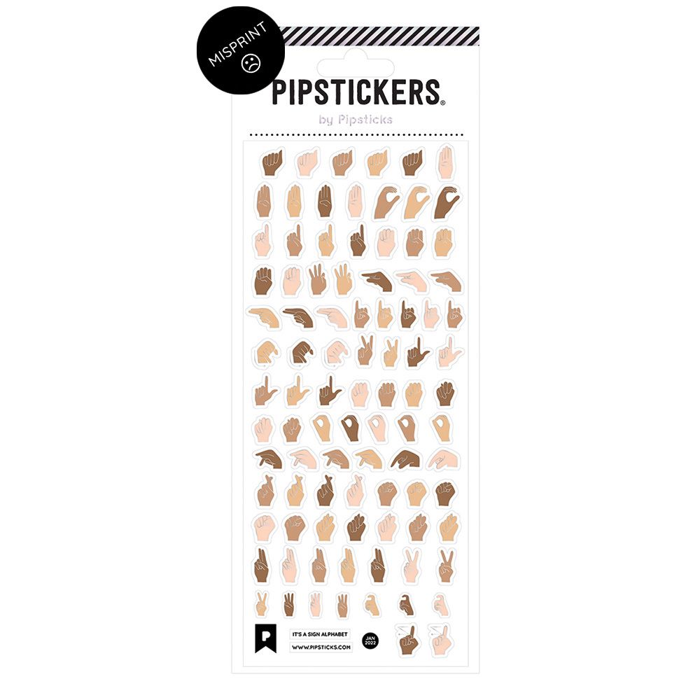 Sign Language Alphabet Stickers