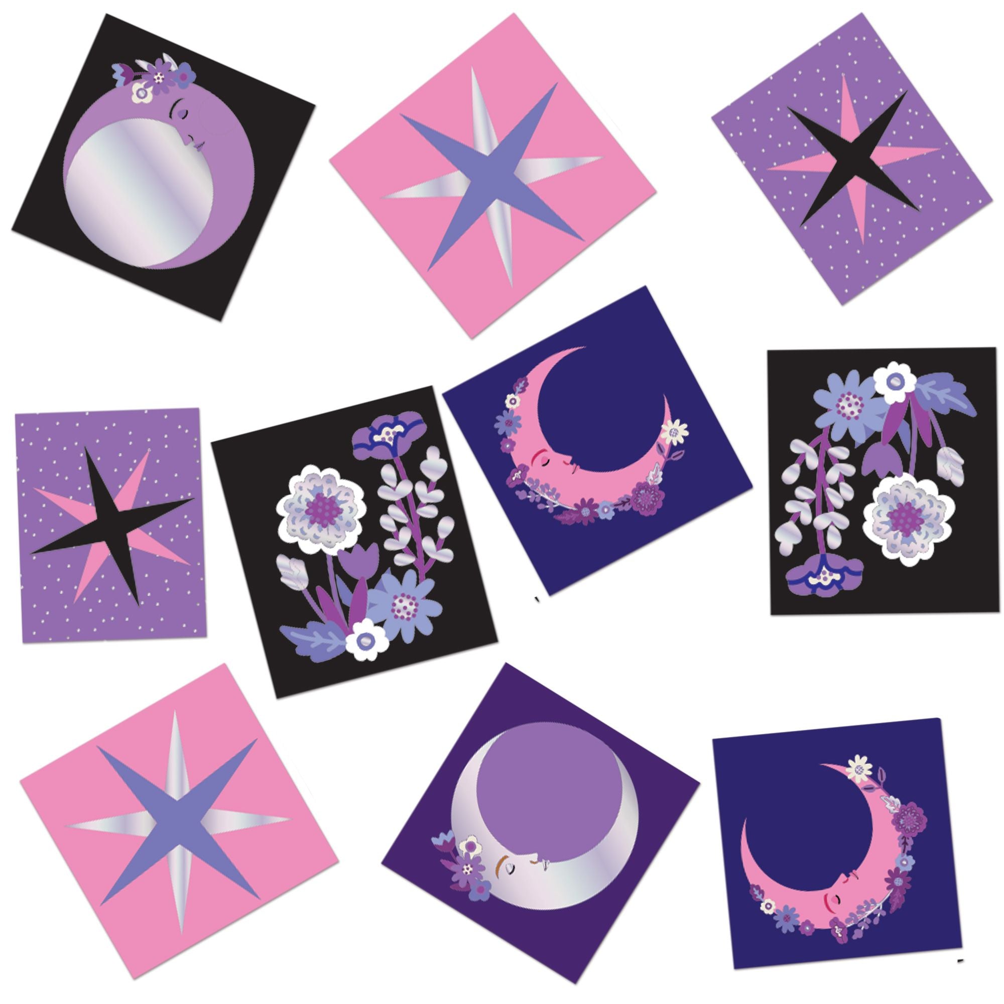 Moon Blooms Sticker Confetti