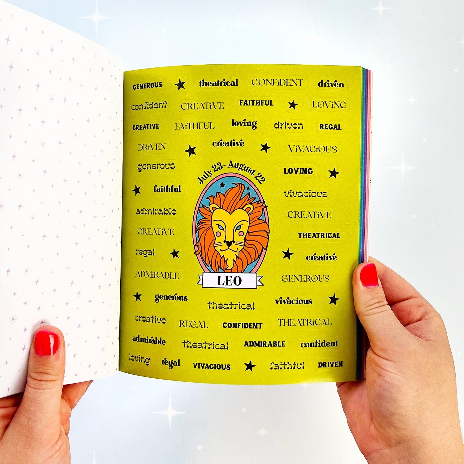 So. Many. Astrology Stickers. Book