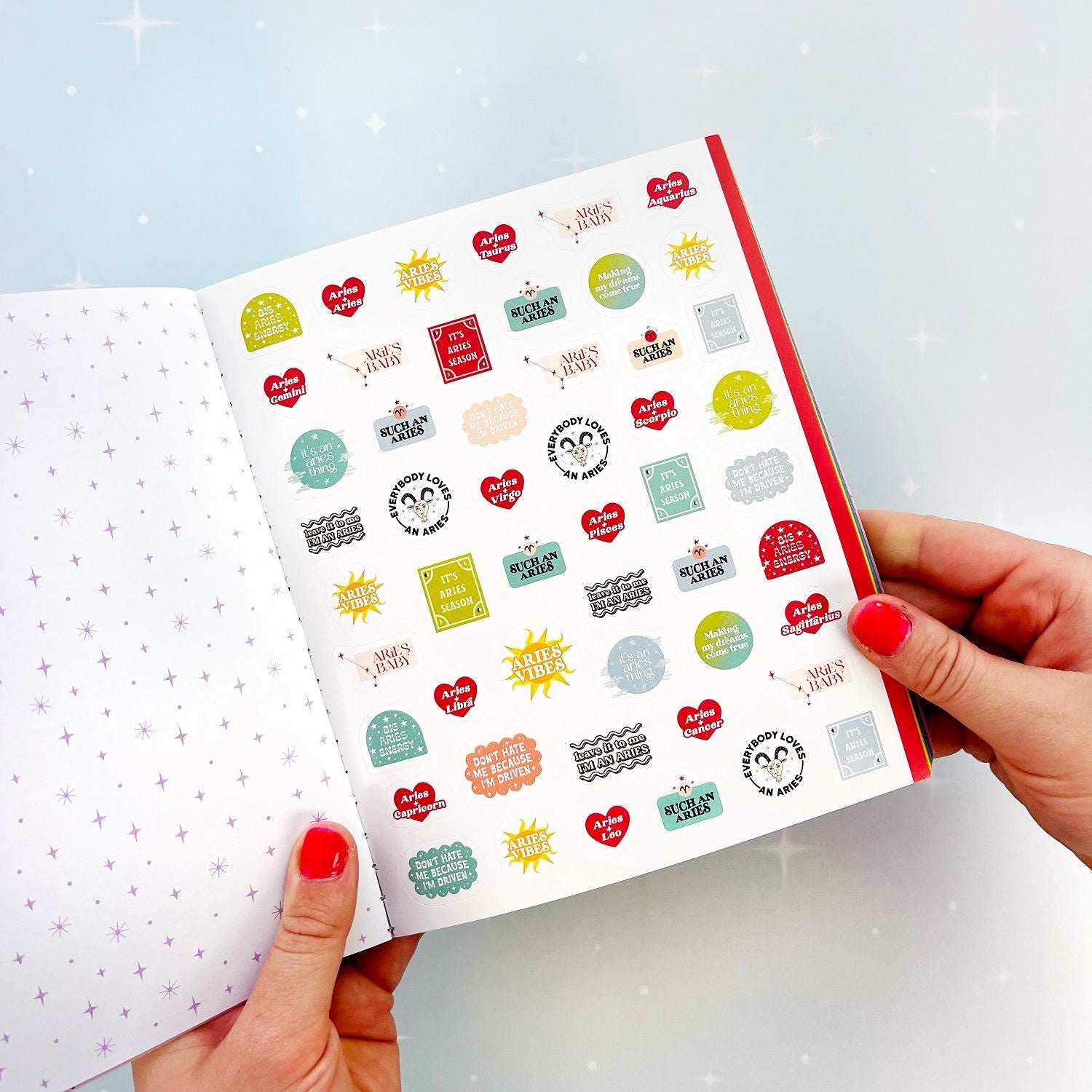 So. Many. Astrology Stickers. Book