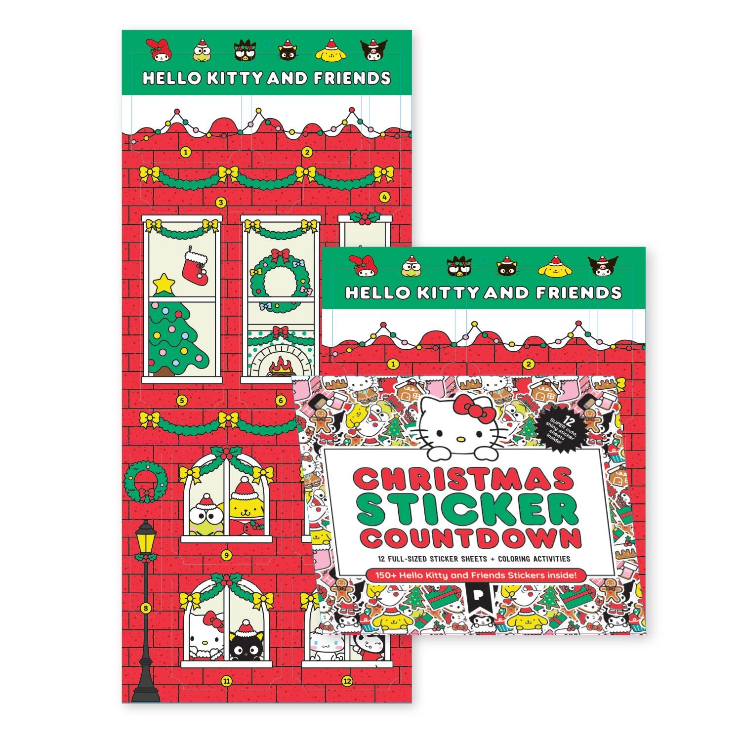 Hello Kitty And Friends Christmas Sticker Advent