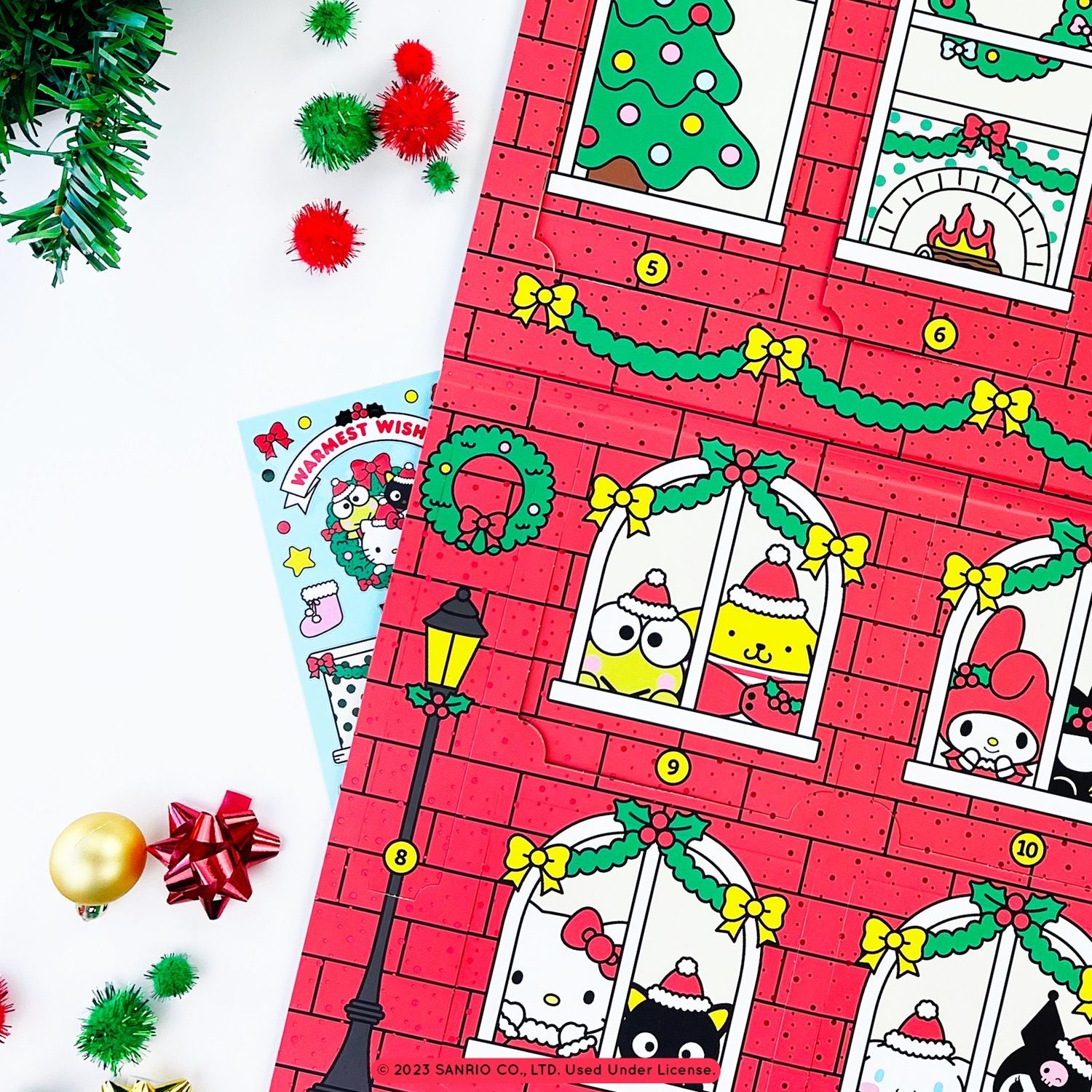 Hello Kitty And Friends Christmas Sticker Advent