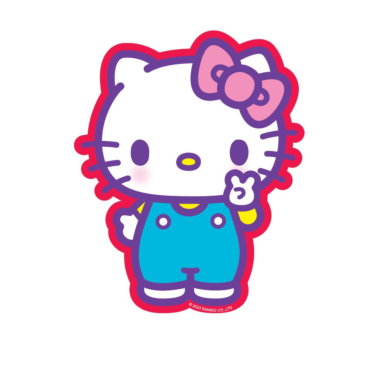 Hello Kitty Peace Sign Vinyl