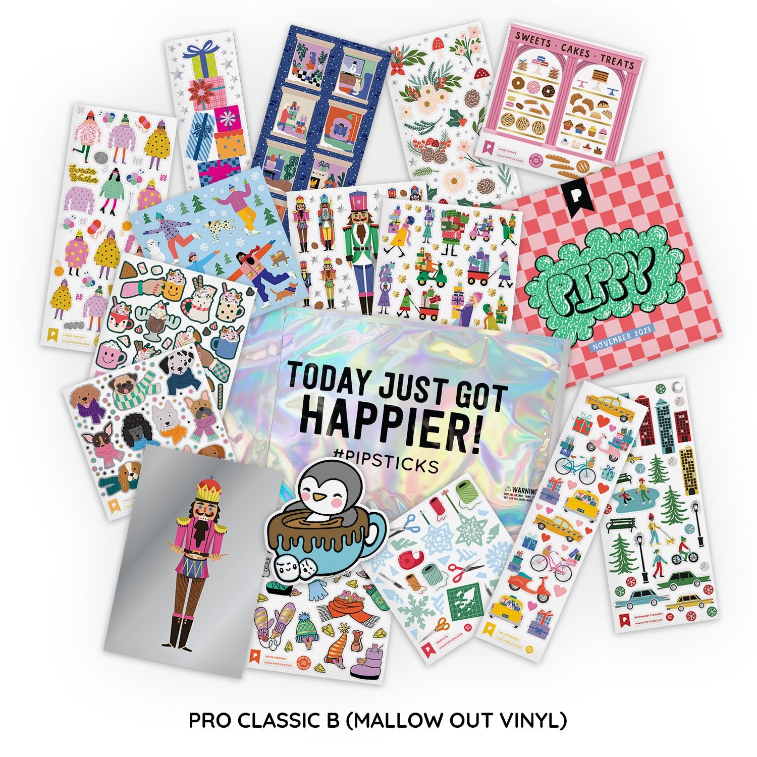 Pipsticks Stickers, You Had Me at Meow - FLAX art & design