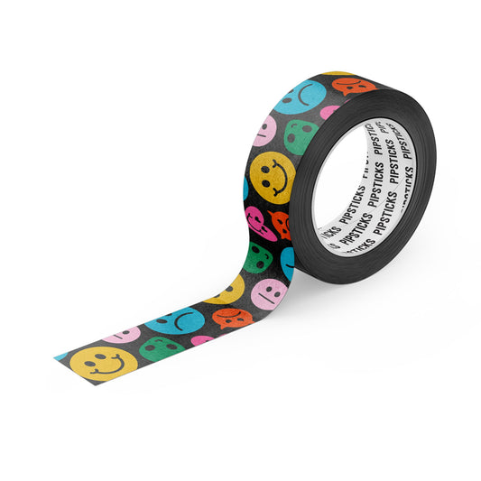 Witchy Summer Washi Tape | Snake and Crystal Motif on Peach | Gift Wrapping  and Craft Tape