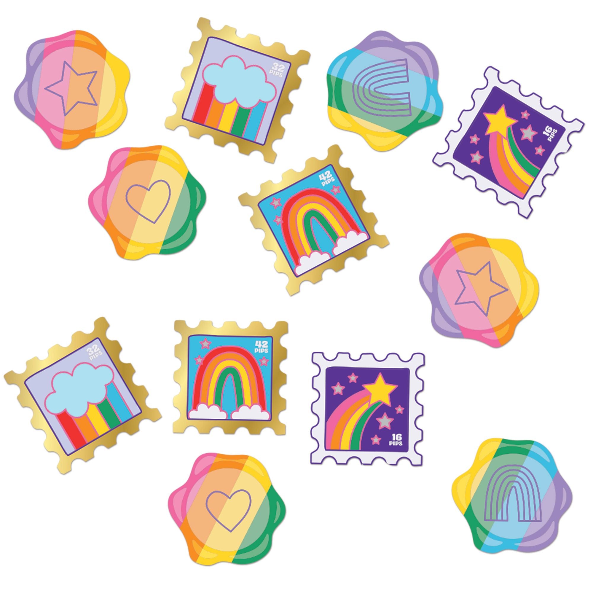 Stamped & Sealed Sticker Confetti