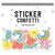 Piñata Party Sticker Confetti