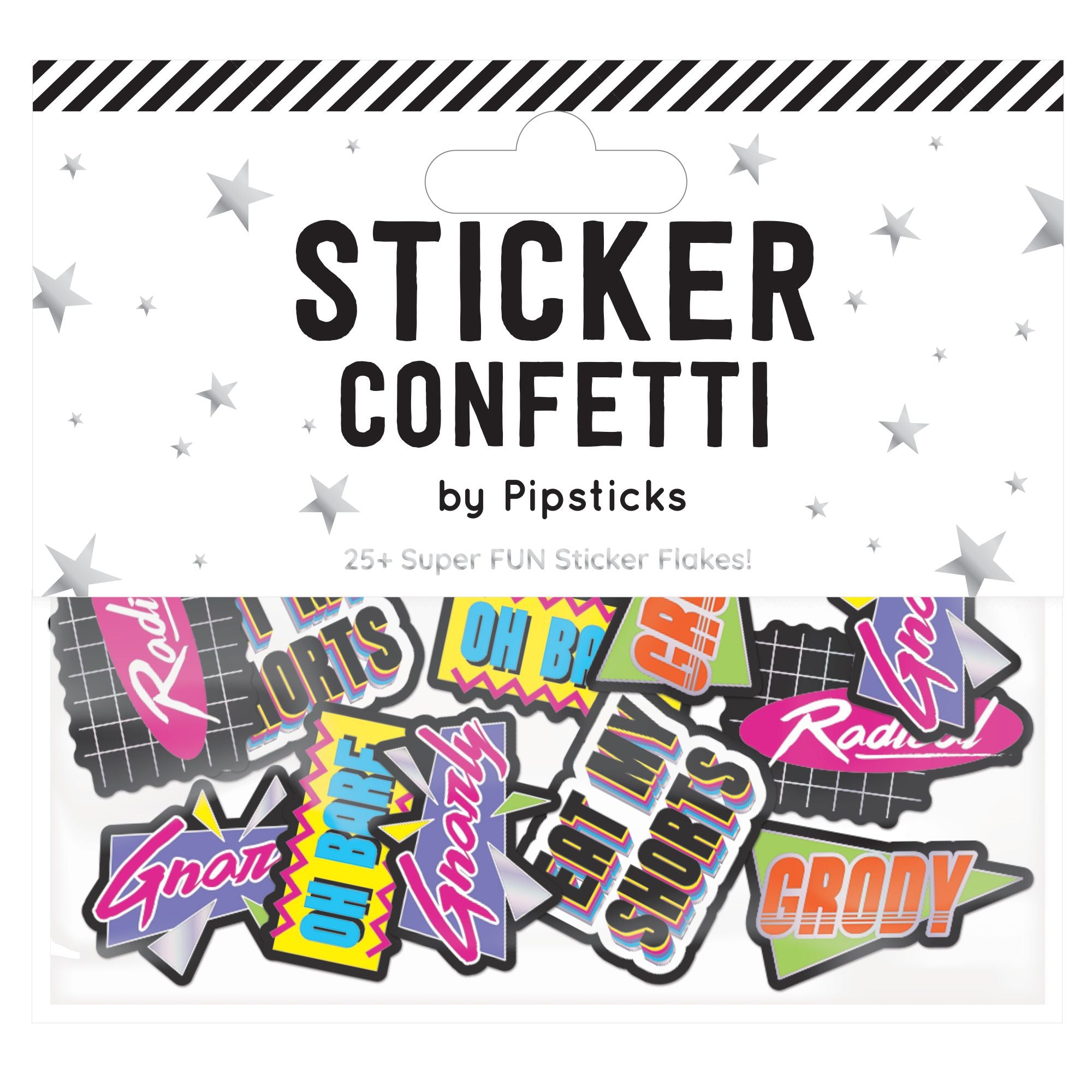 Say It 80's Style Sticker Confetti