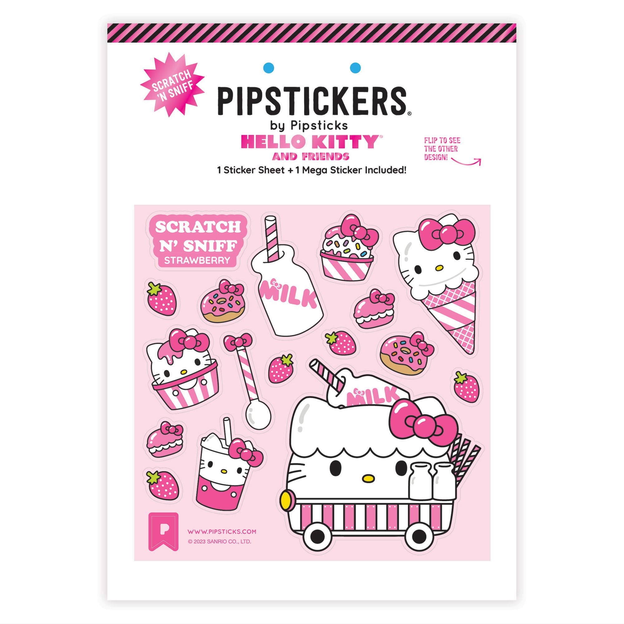 Hello Kitty Milk Cart Scratch 'n Sniff (2ct)
