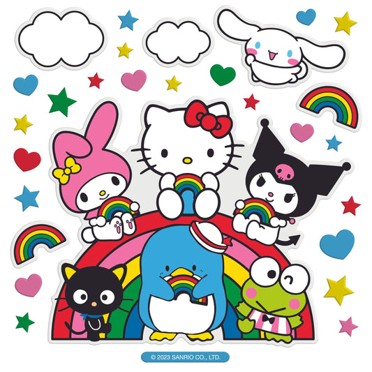 Hello Kitty And Friends Rainbow Pals Super Big Puffy