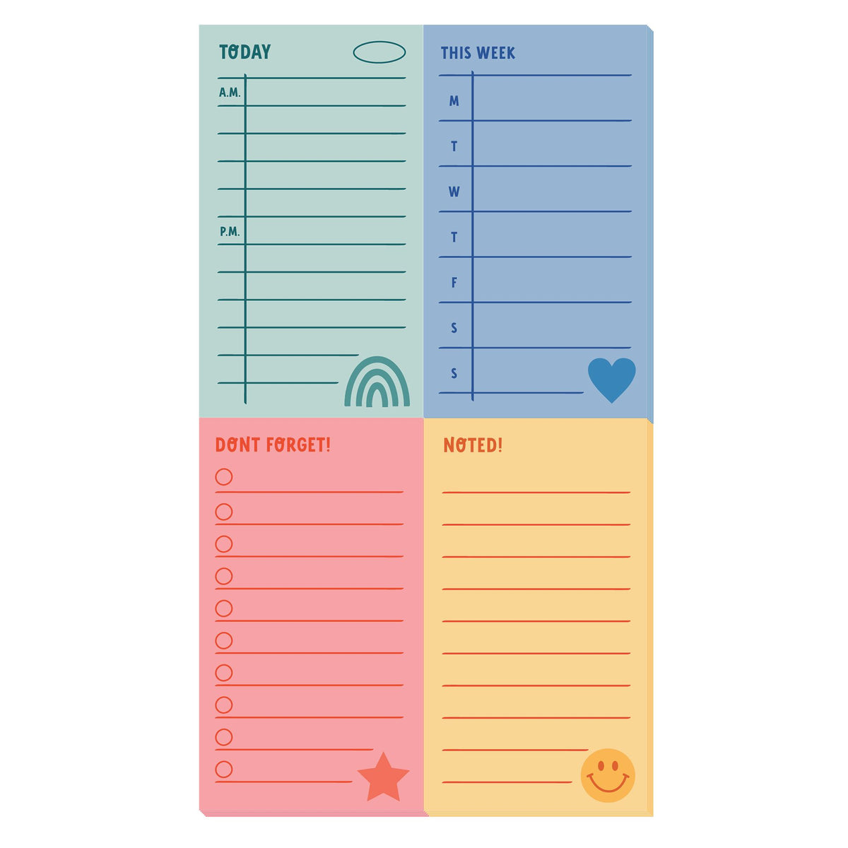 Memo Notepad Set Colorful Memo Pad Set